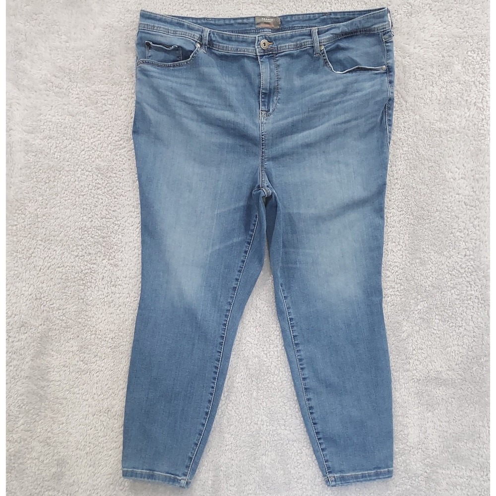 Torrid MidFit Super Skinny Jeans Size 24R Denim Super Soft Medium Wash Stretch‎